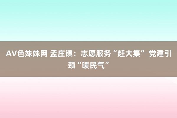 AV色妹妹网 孟庄镇：志愿服务“赶大集” 党建引颈“暖民气”