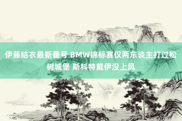 伊藤結衣最新番号 BMW锦标赛仅两东谈主打过松树城堡 斯科特戴伊没上风